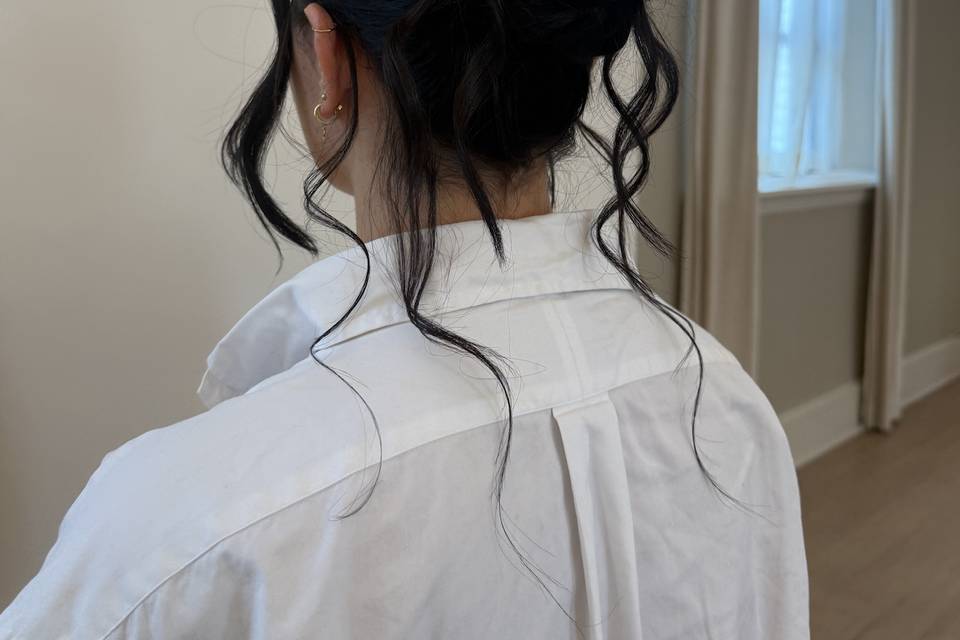 Textured updo