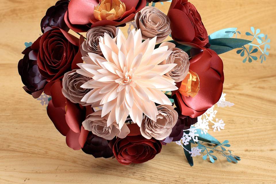 Paper flower bouquets