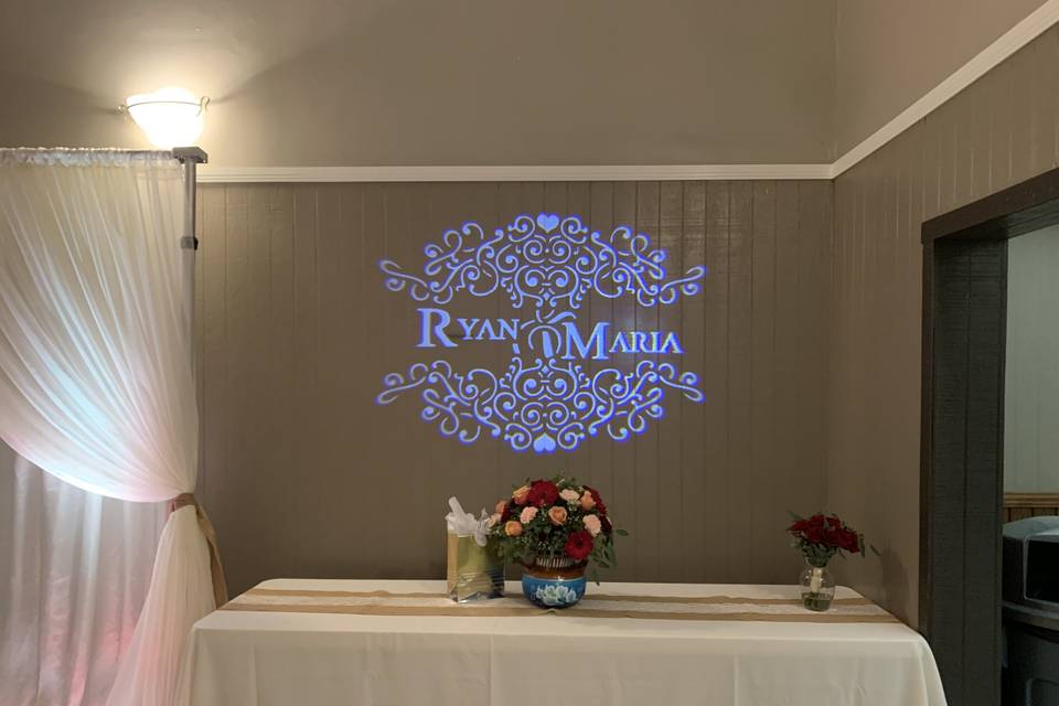 Custom Monogram Gobo