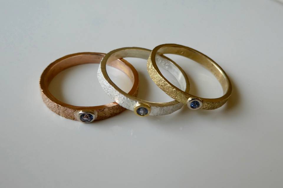 Rose, Yellow, White Gold Rings