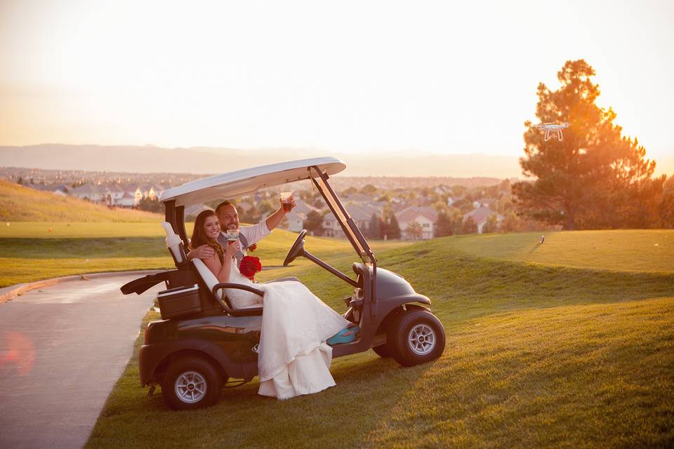 Golf cart ride