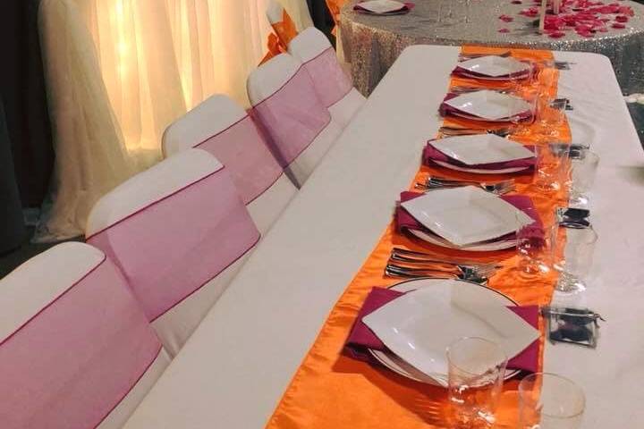 Wedding party table