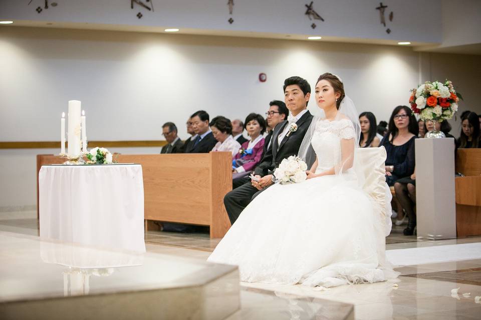 Hyemi & Augustine Korean Wedding @Joseph Korean Catholic Center (Min Studio Photography)