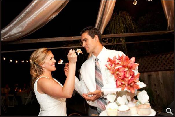 Tiered Cupcake Tower in Gazebo. Katie & George Vintage Wedding @Los Angeles Private Estate (Henry Chen Photography)