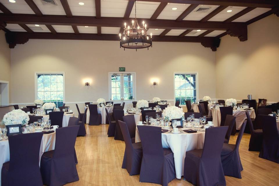 Reception Setup. Molly & Bret Country Club Wedding @Altadena Town & Country Club (Heidi Ryder Photography)