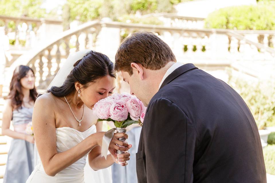 April & Josh Rooftop Garden Wedding @DoubleTree DTLA (Cotton Love Studios)