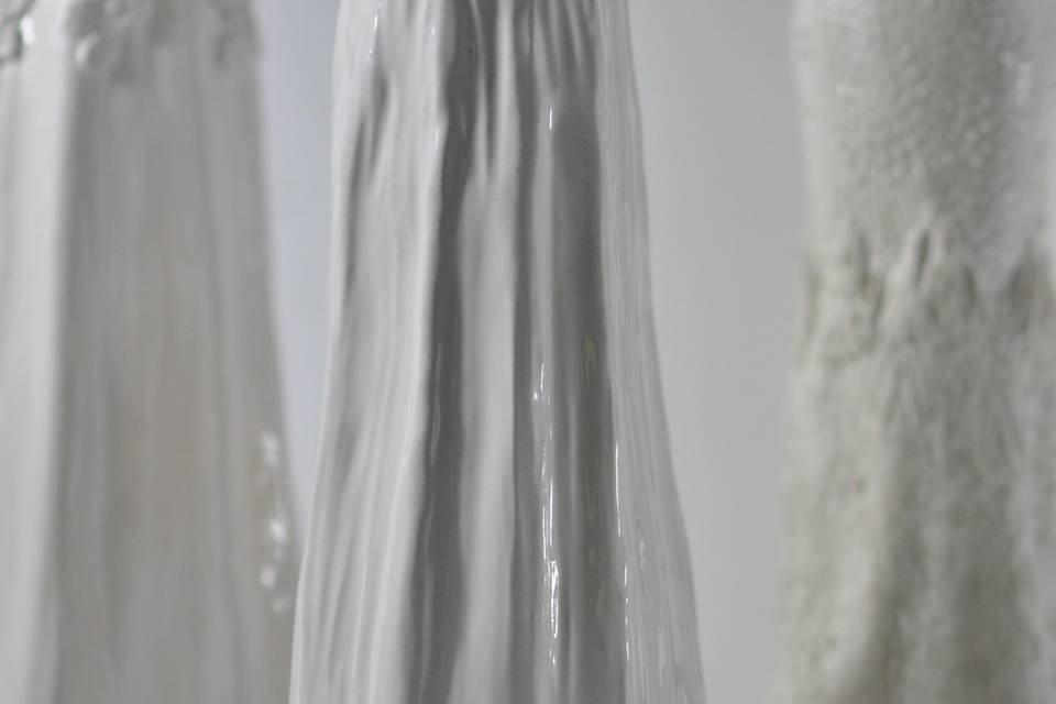 Ceramic Bridal Gown Replicas