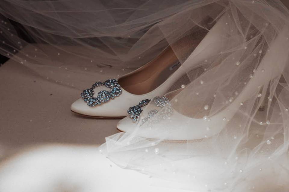 Shoes & veil