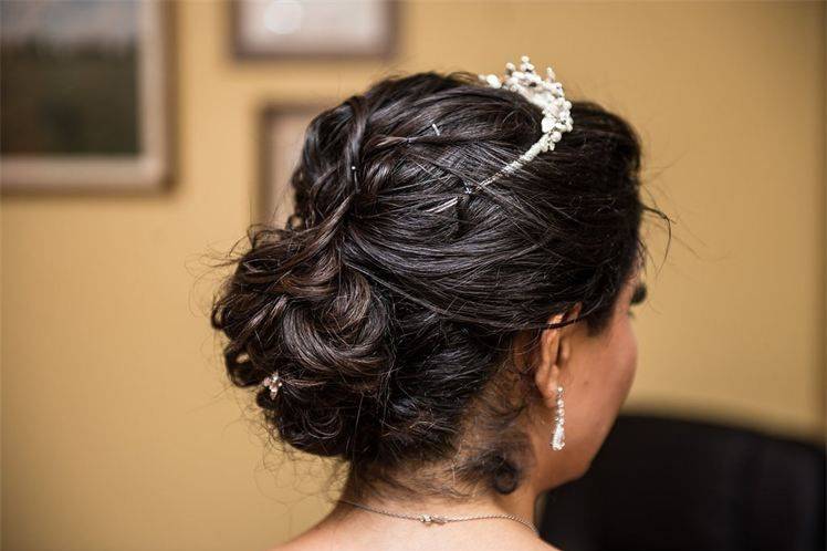Romantic updo
