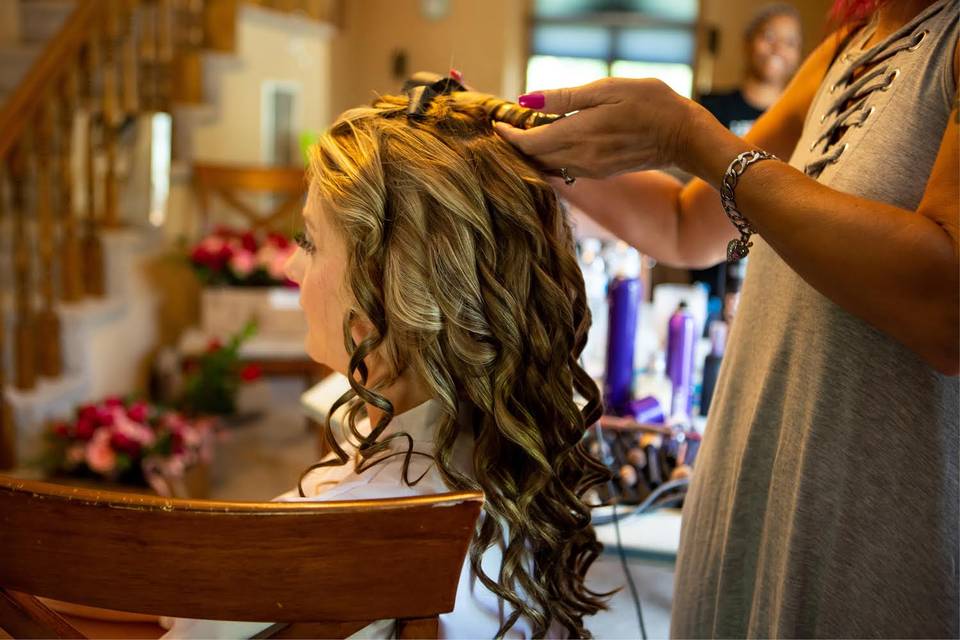 Wedding day glam