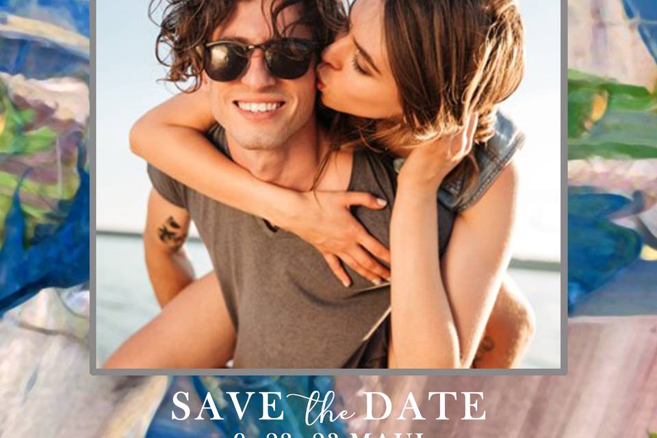 Colorful Save The Date Panel