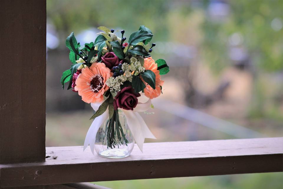 Zinnia bouquet