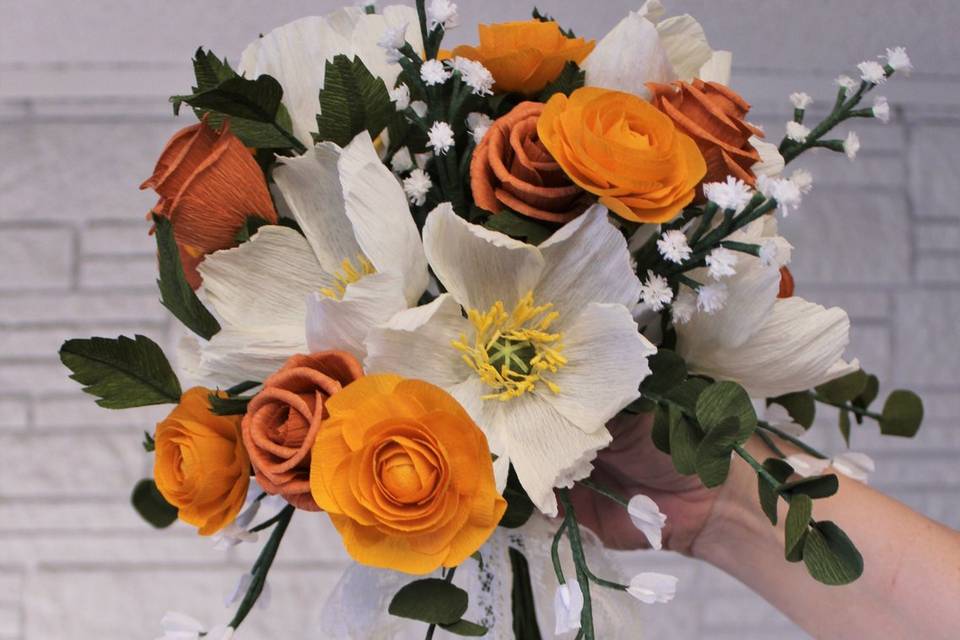 Poppy wedding bouquet