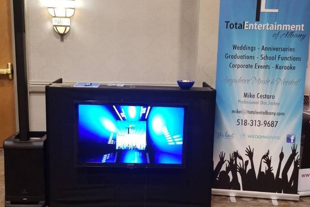 Set up at a bridal show