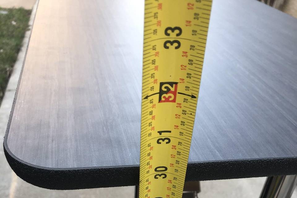 Long table adjustable heights!