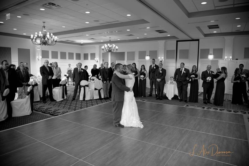 First dance for the couple