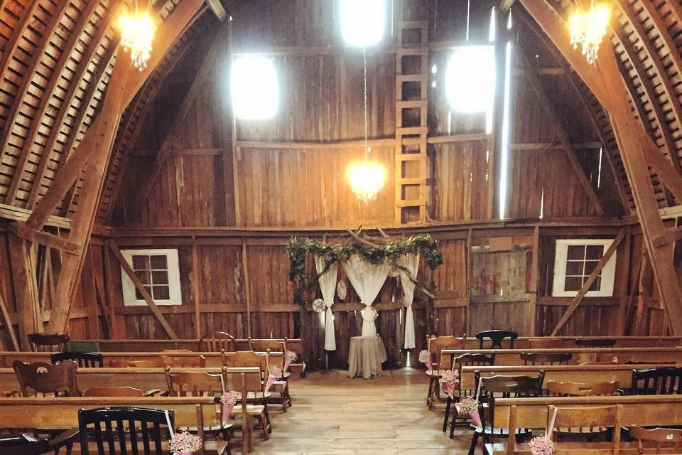 Wedding ceremony area