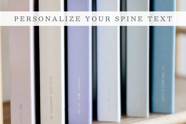 Personalize spine text