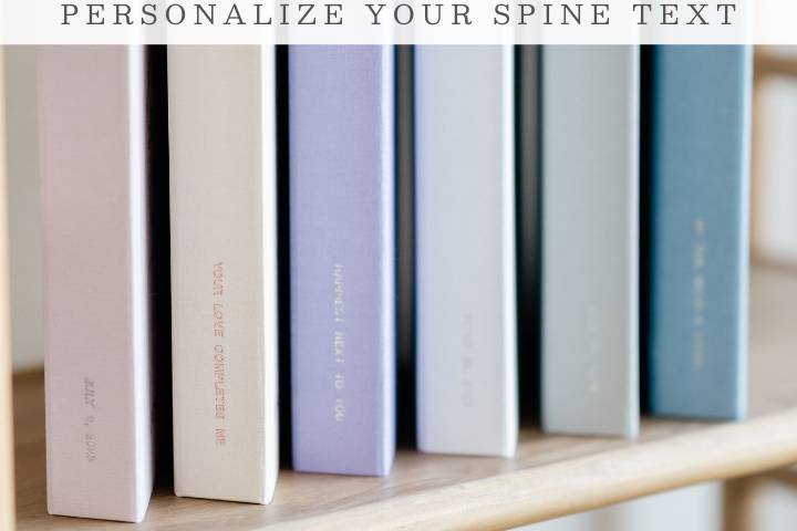 Personalize spine text