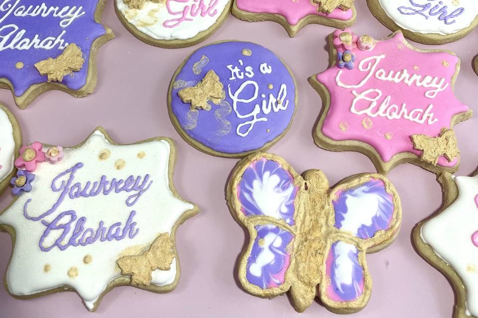 Playful decorated cookies