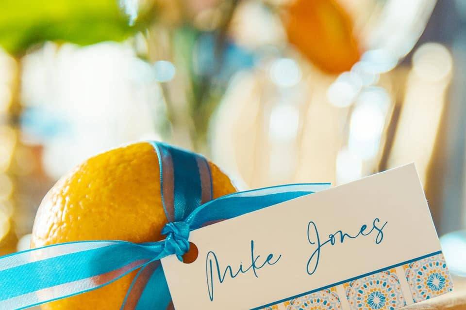 Citrus Escort Card