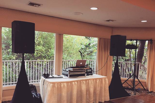 Wedding reception setup