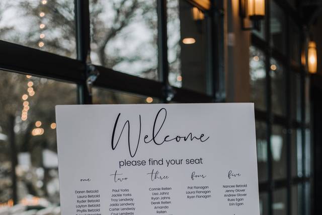 We offer signage as well.