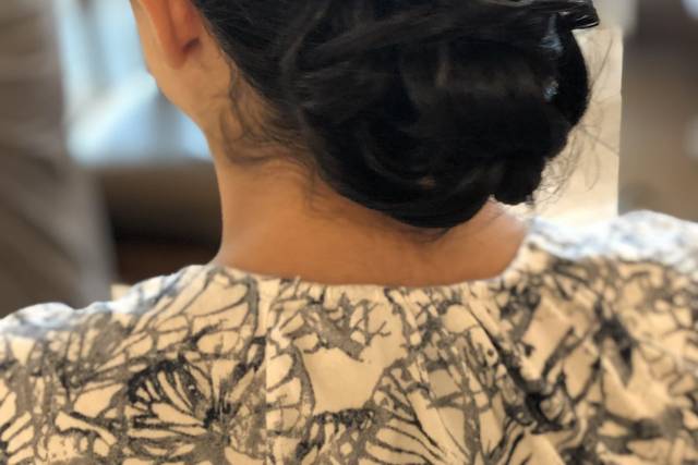 Sleek bun