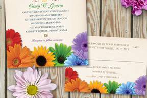 Rainbow Flowers Wedding