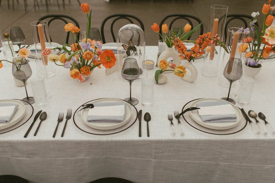 Colorful Spring Reception