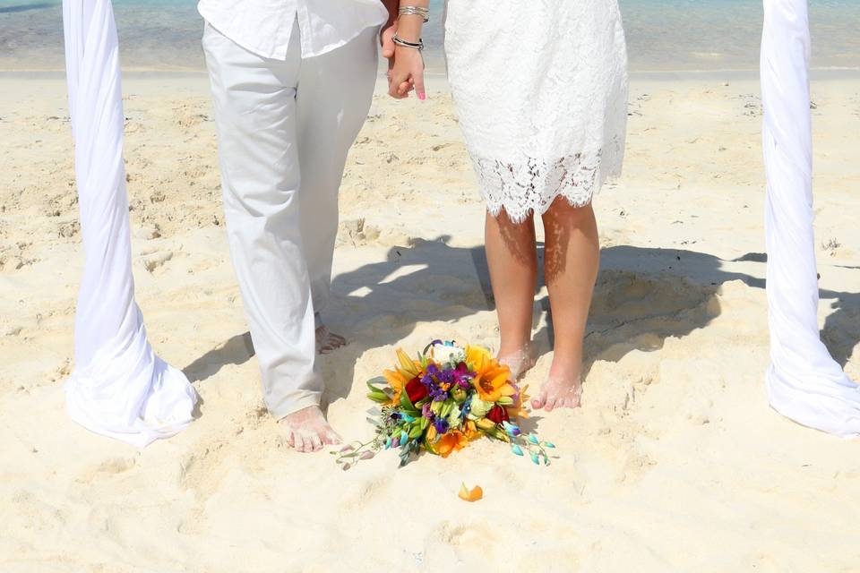 Tropical Beach Wedding