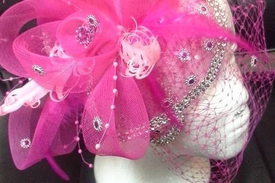 Pink Fascinator