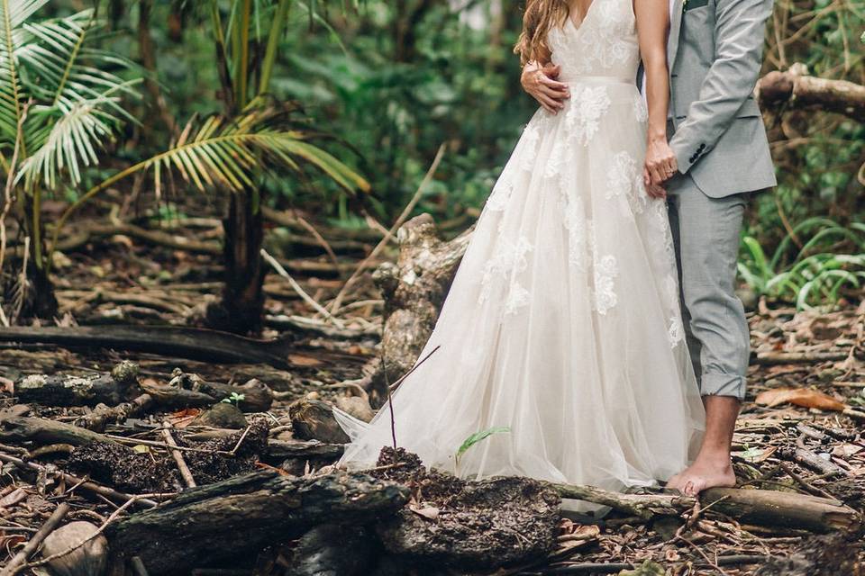Couple in the rainforest