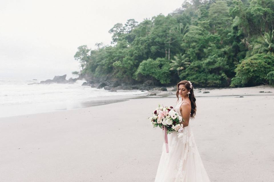 Bride at Playitas beach
