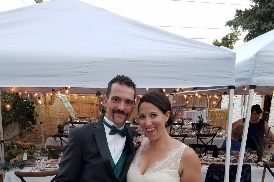 A lovely backyard wedding