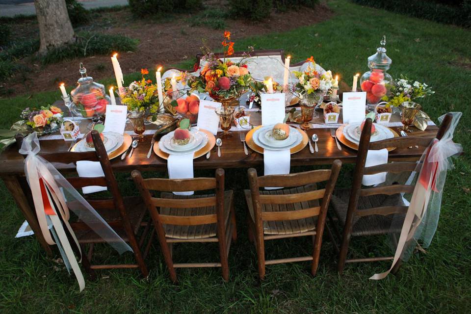 Oh yes, a very elegant table with friends, please ...