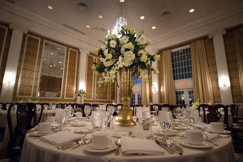 The programs for the wedding were displayed in in a simple wicker basket in the narthex of the historic church.