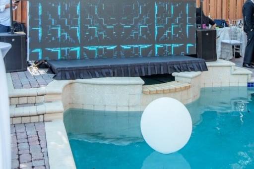 An outdoor setup