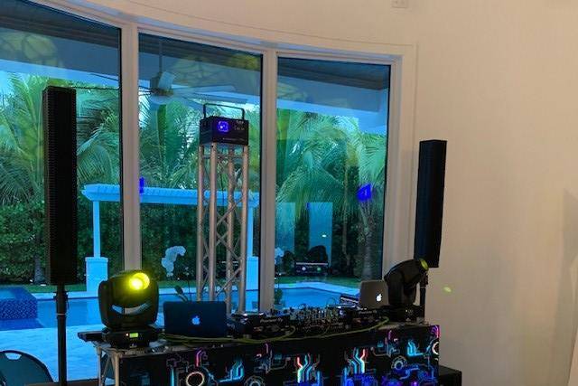 The DJ booth