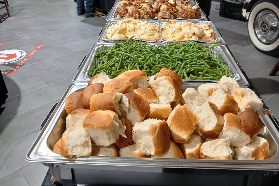 Chicken w/ twice-baked potater