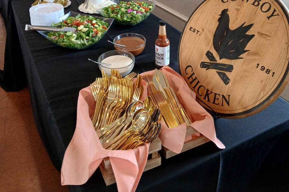 Our enchiladas and birsket!