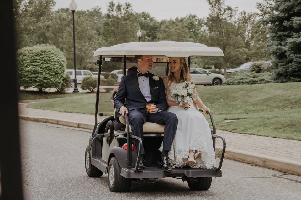 Golf cart ride