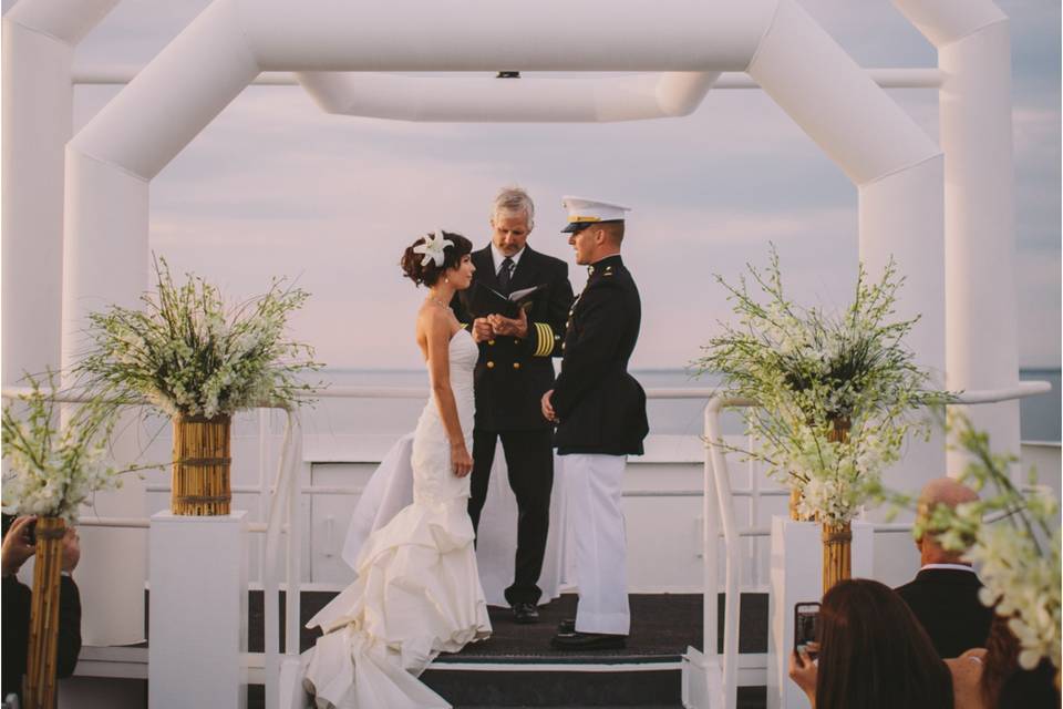Wedding on board cruise