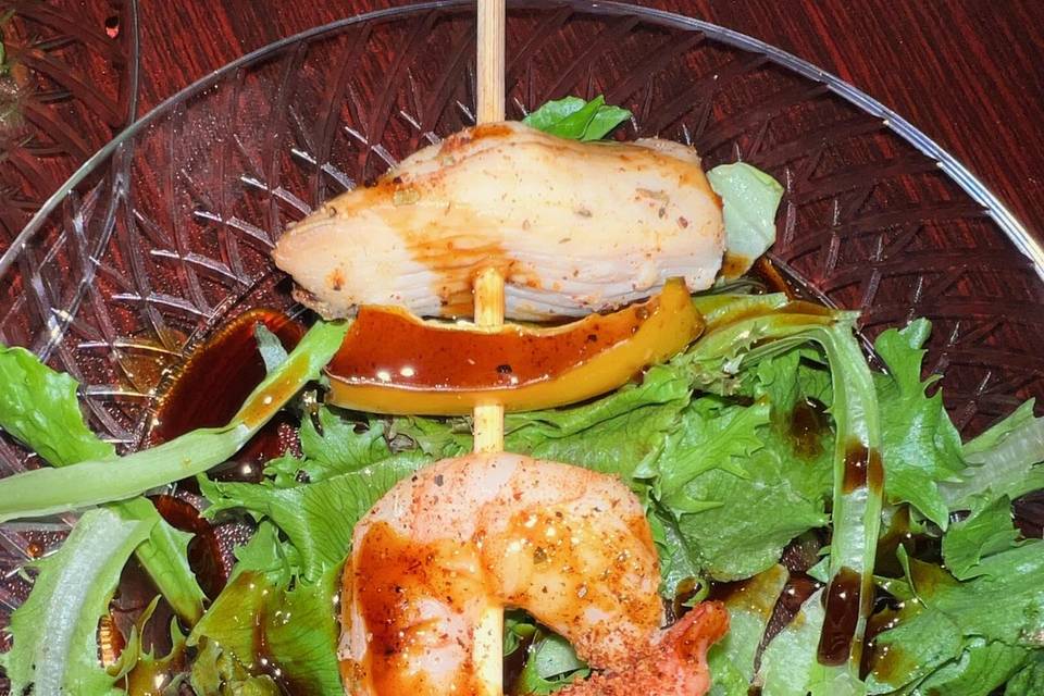 Shrimp & Chicken Skewers