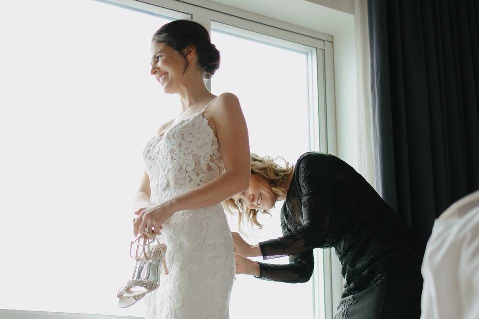 Bride Getting Ready