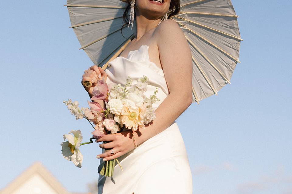 Wedding Portrait with parasol
