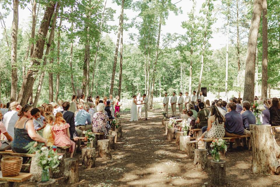Down the aisle
