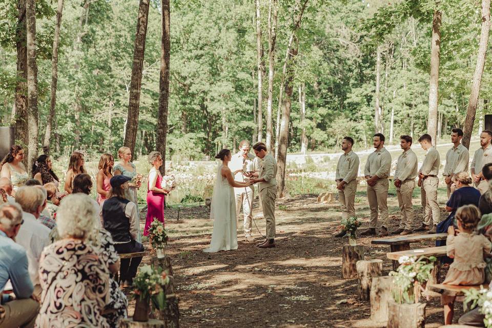 Down the aisle