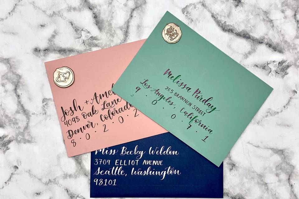 AC Letters Calligraphy - Invitations - San Diego, CA - WeddingWire