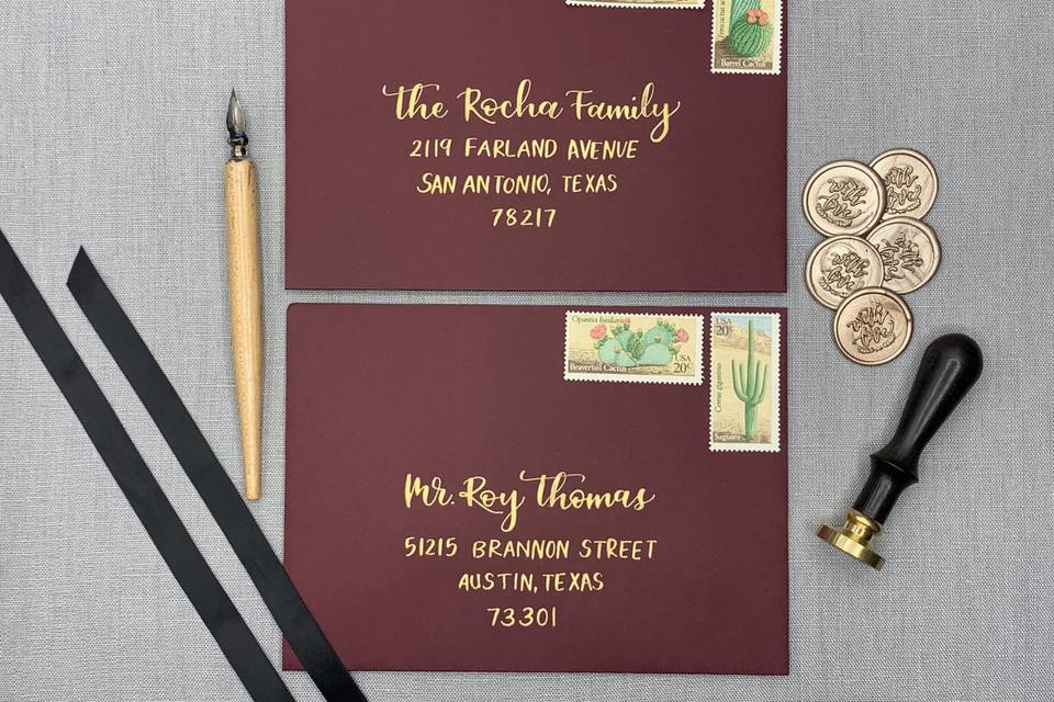 AC Letters Calligraphy - Invitations - San Diego, CA - WeddingWire